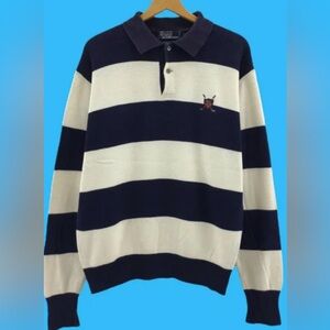 Rare! Vintage Polo Ralph Lauren Collar Neck Button